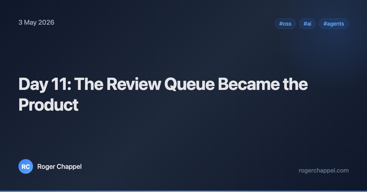Day 11: The Review Queue Became the Product