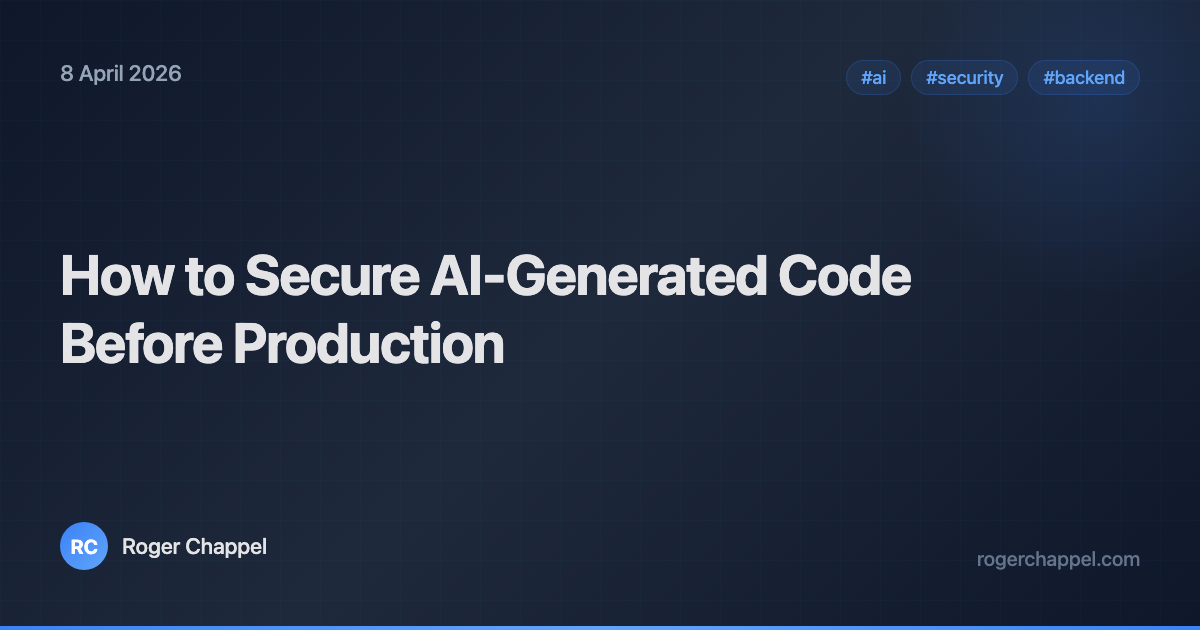 How to Secure AI-Generated Code Before Production