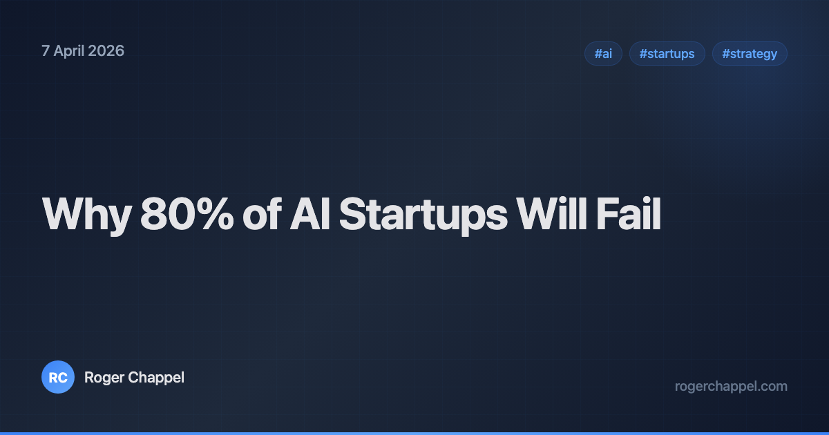 Why 80% of AI Startups Will Fail