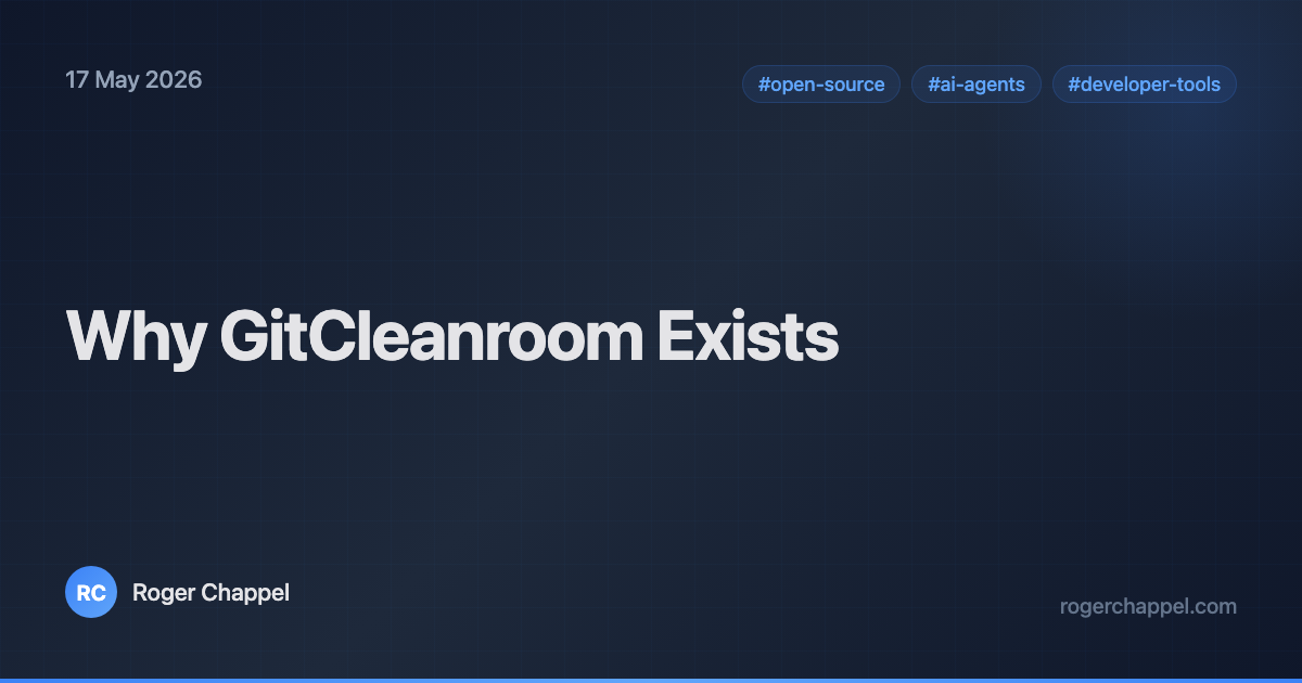 Why GitCleanroom Exists