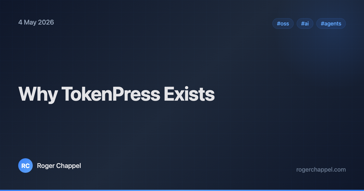Why TokenPress Exists